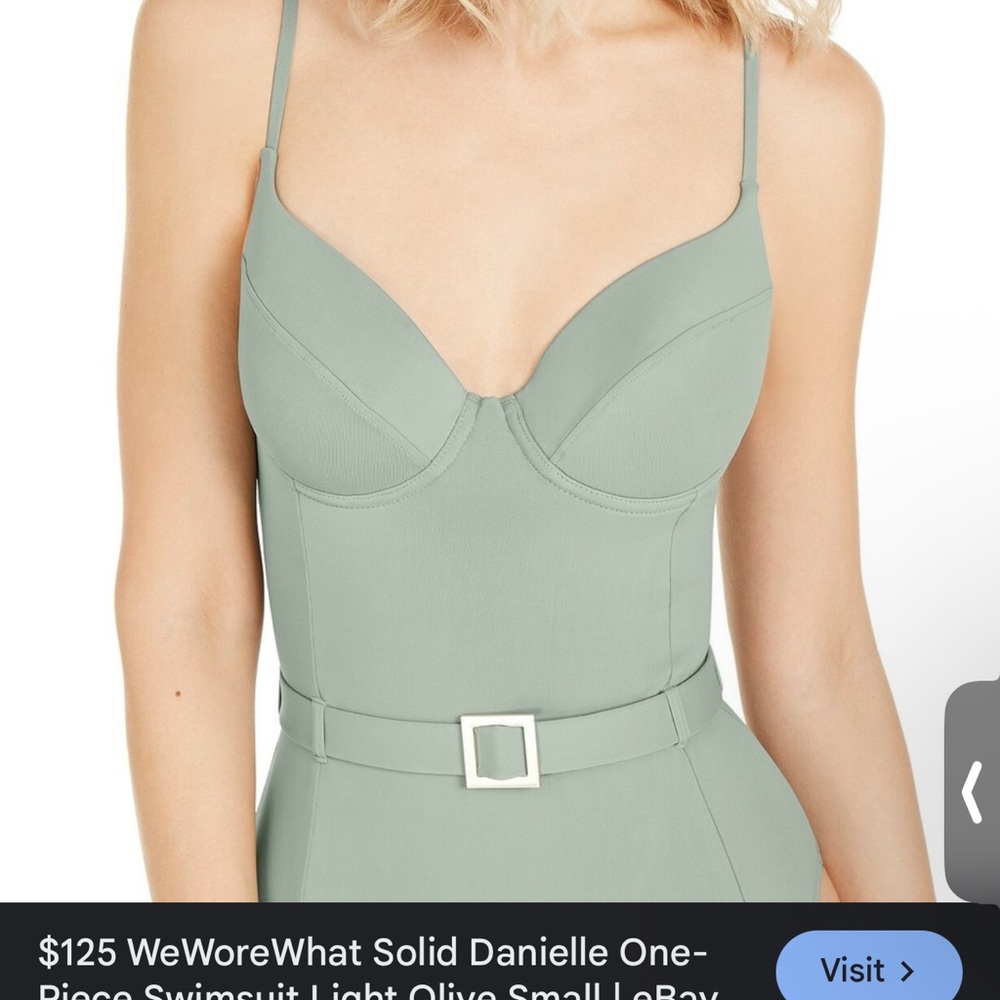 WeWoreWhat Olive One-Piece Swimsuit